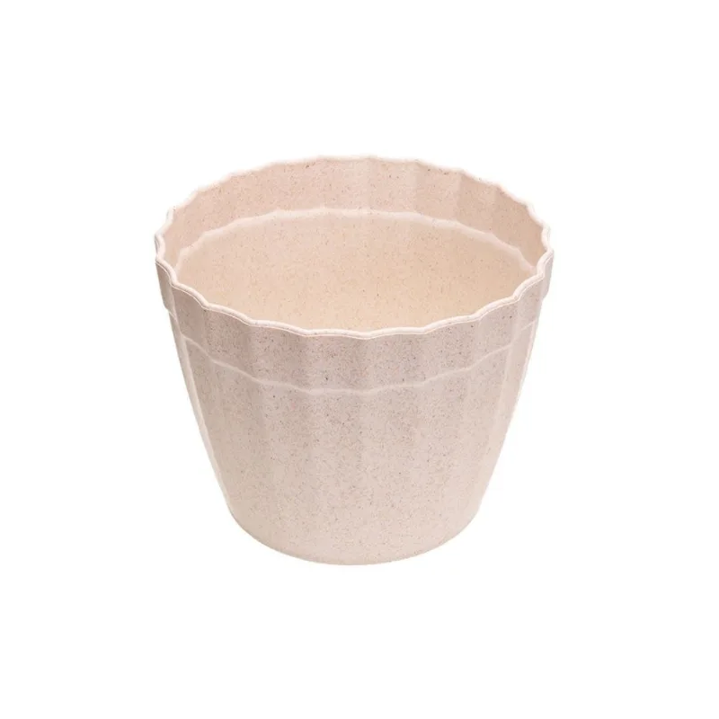 Vaso Plissado P Marfim (7477)