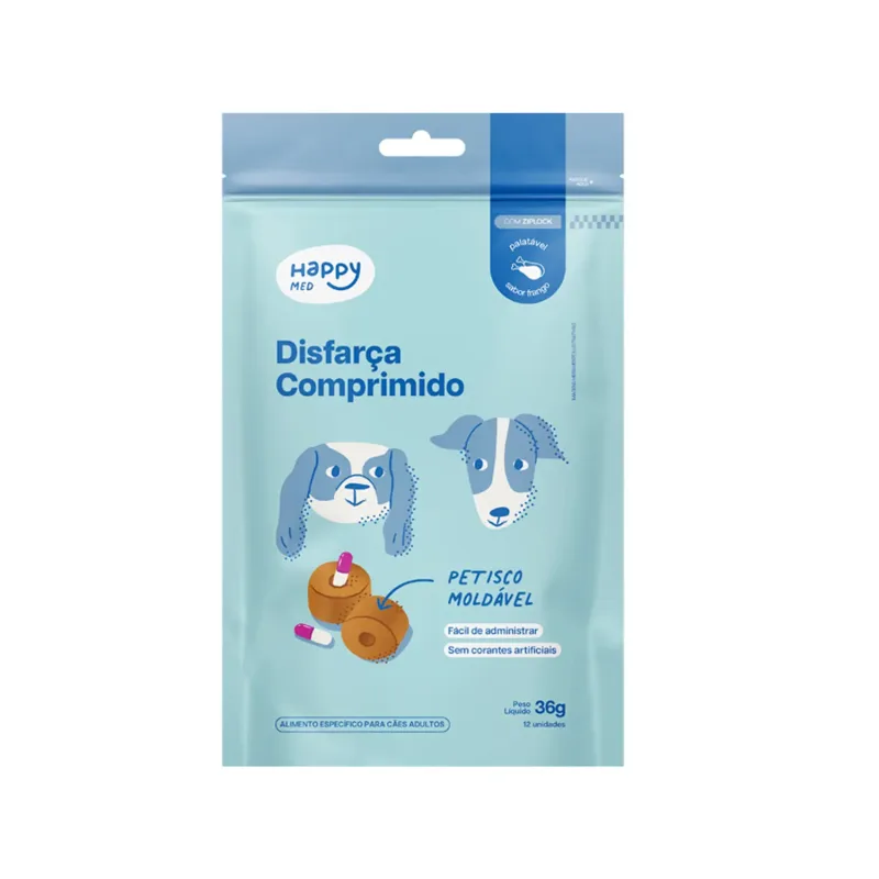 Snack  Disfarça Comprimidos Happy Med para Cães - Happy Med - Cachorro