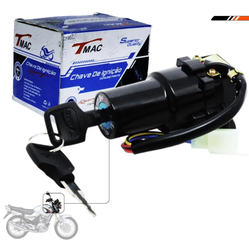 Chave De Contato Ignição Ybr125 00 A 05/xtz125 02 A 05 T-mac