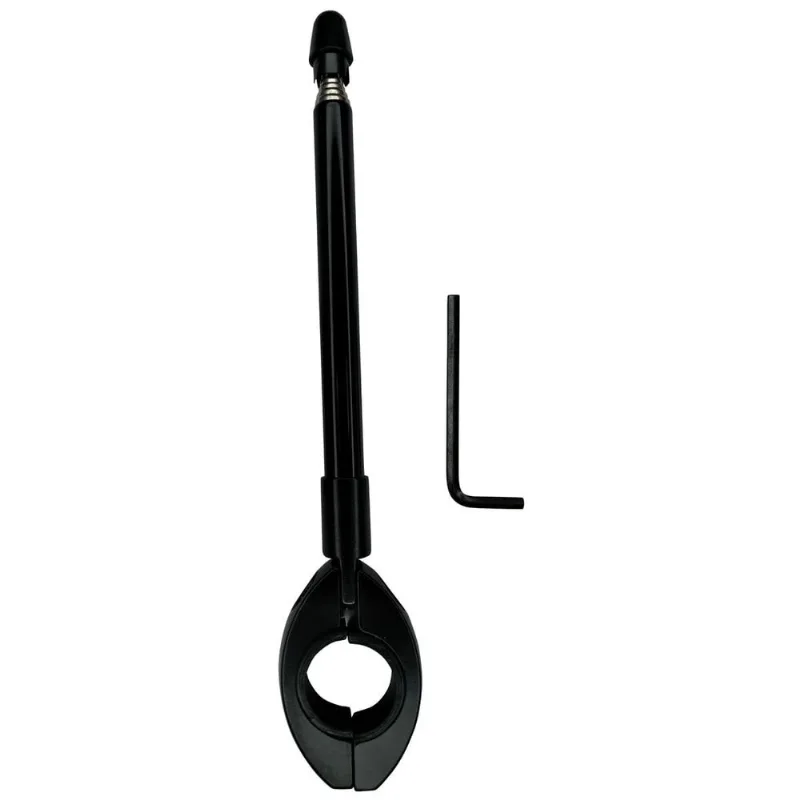 Antena Corta Pipa Atrox Fixação Guidão 7 Estágios Preto (MP)