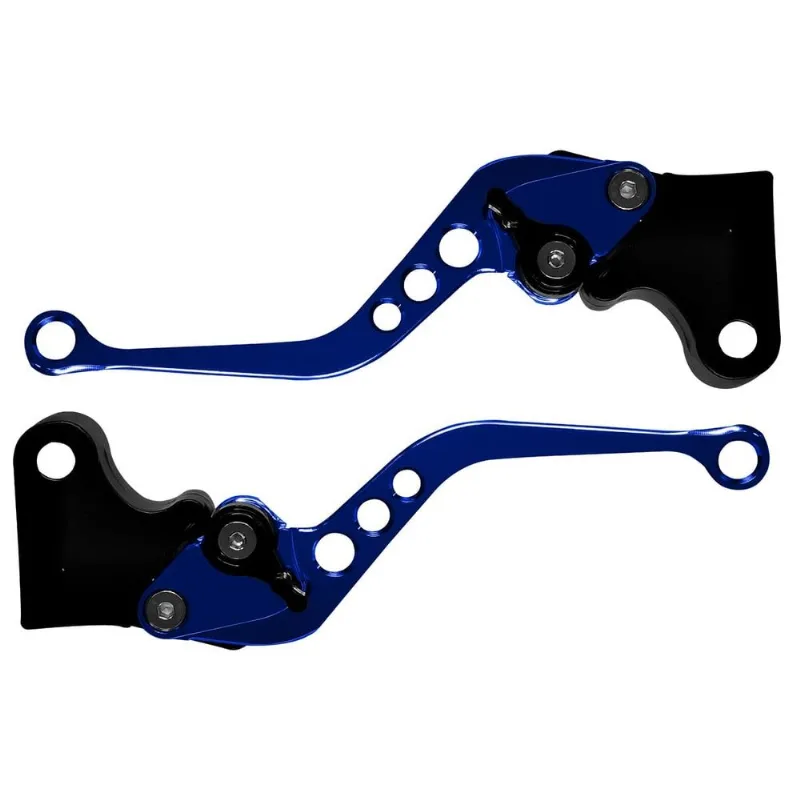 Manete Esportivo Atrox Moto Honda Cg 125/150/160 E Cb 250f Twister Freio À Disco Com Regulagem Azul (MP)