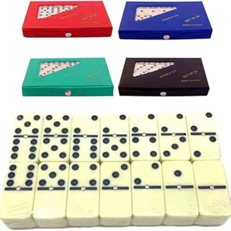 Domino Profissional De Osso - Estojo Com 28 Peças Domino