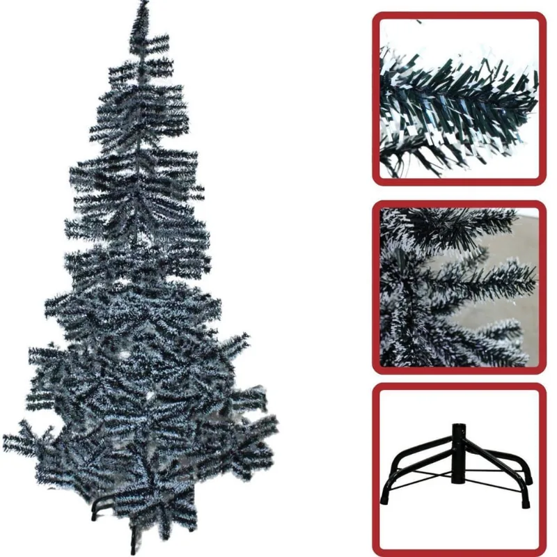 Arvore De Natal Pinheiro Verde Nevada 1,50 M 200 Galhos