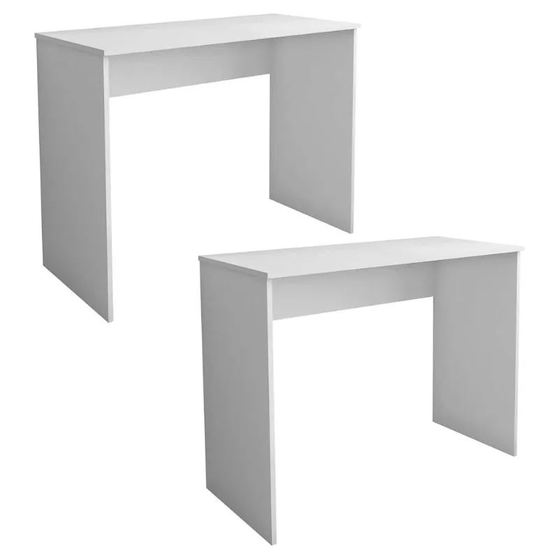 Mesa para notebook Slim A01 Mpozenato Branco Kit 2 Mesas para Computador Notebook Escrivaninha 101cm Slim A01 Branco - Mpozenato