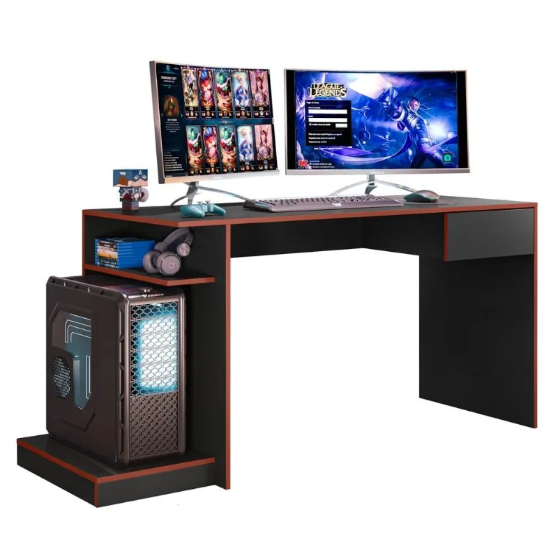 Mesa para notebook TUF Speed B03 Mpozenato Preto,Vermelho Mesa Computador PC Gamer TUF Speed B03 Preto/Vermelho - Mpozenato