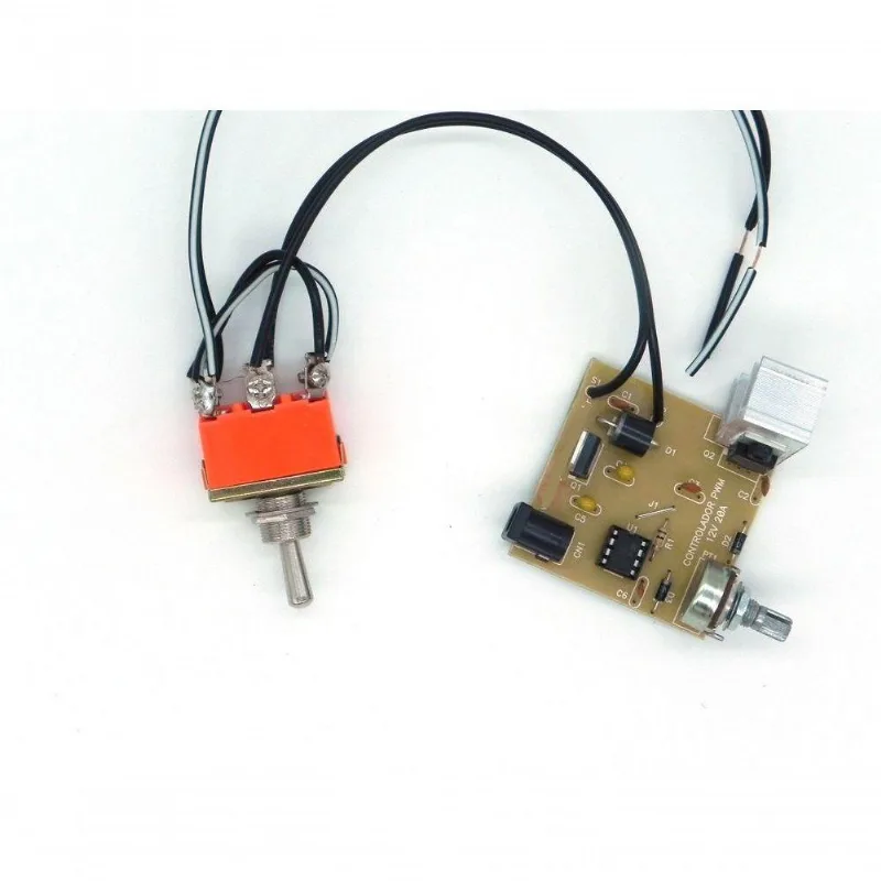 Controlador Pwm 12v Com Chave Inversora Velocidade E Sentido