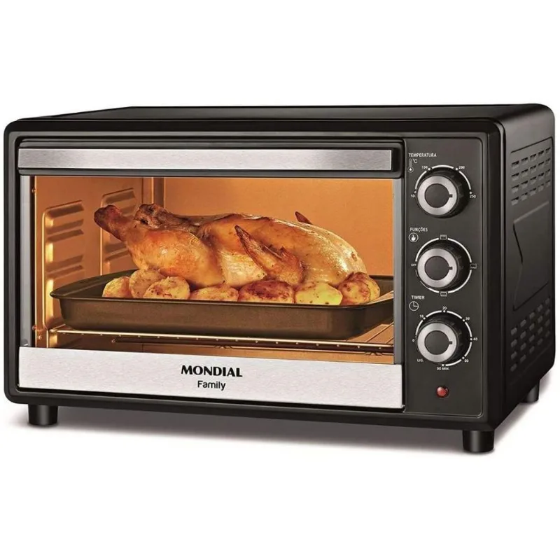 Forno Elétrico Mondial Family 36l Preto/inox 1600w Fr-17 220V 220V