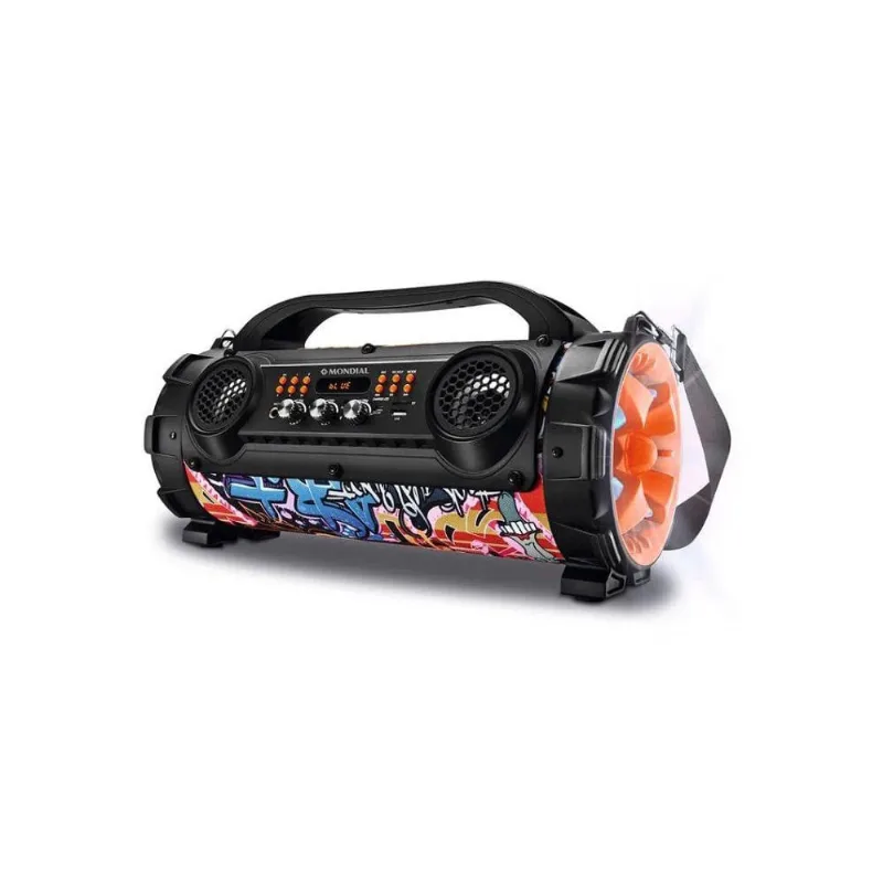 Caixa De Som Amplificada Bluetooth Mondial Thunder Sem Fio usb/radio fm