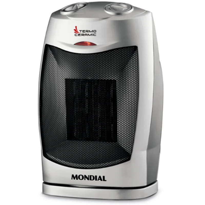 Aquecedor Termo Ceramic Mondial 220V 1500W preto prata A06