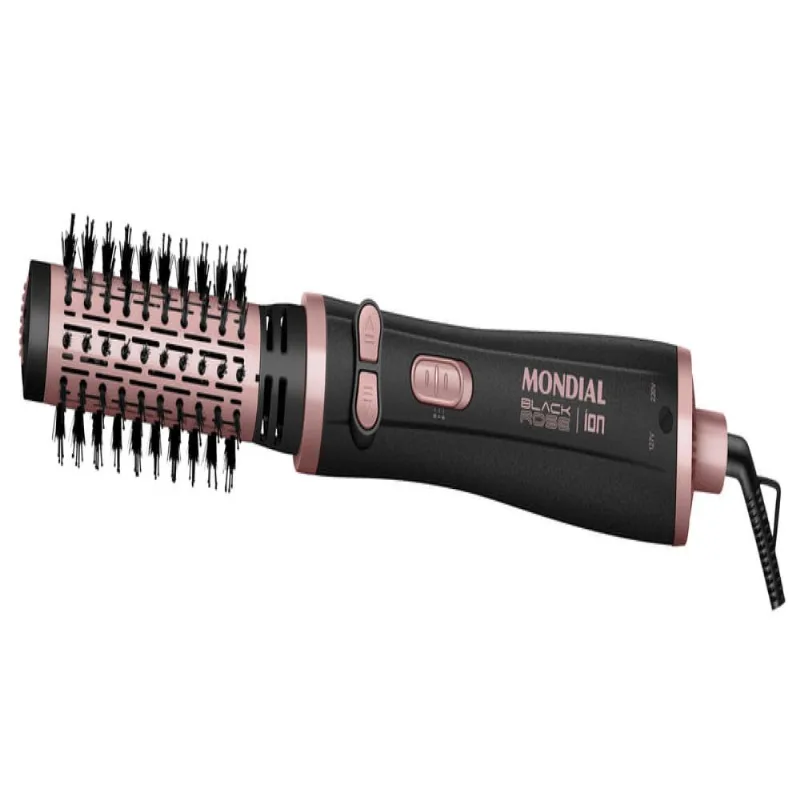 Escova Rotativa Mondial Preto e Golden Rose 1200W ERB-01 BIV