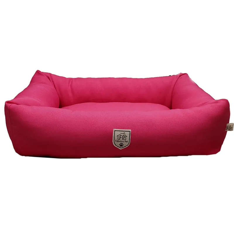 Cama Retangular Fábrica Pet Rosa GG - Fabrica Pet