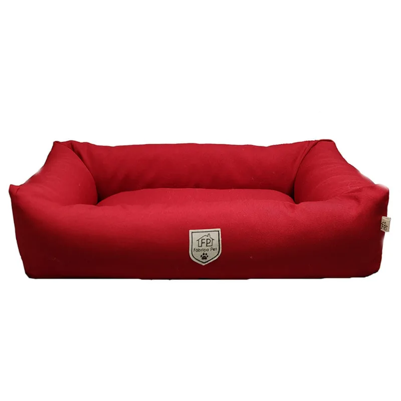 Cama Retangular Fábrica Pet Vermelha GG