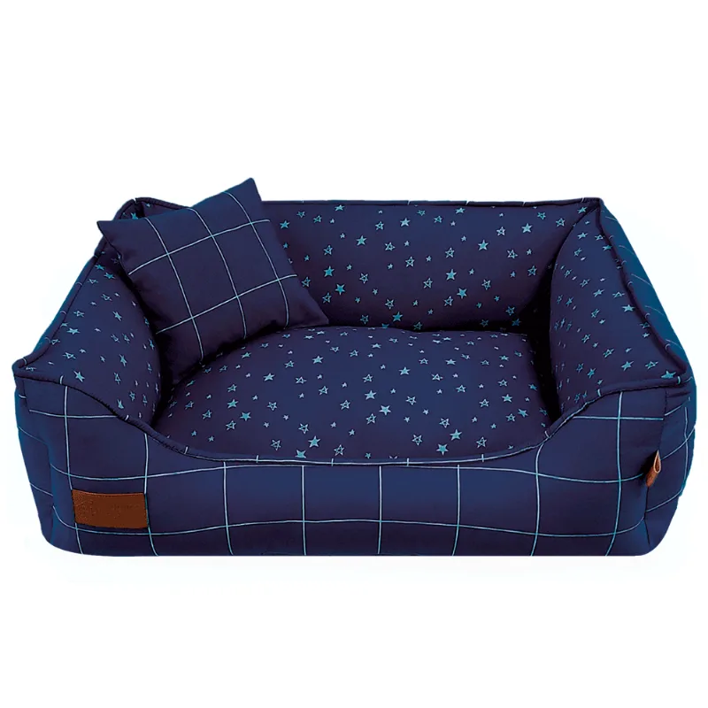 Cama Risca Star Fábrica Pet Marinho M - Fabrica Pet