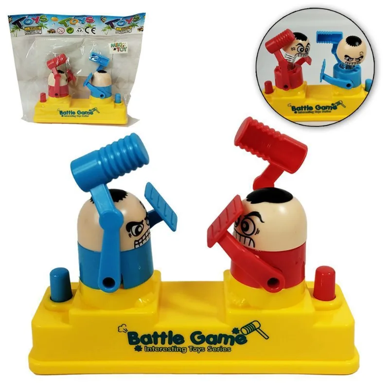 Brinquedo Jogo Boxe Bate Martelo Battle Game 13x9x3,8cm