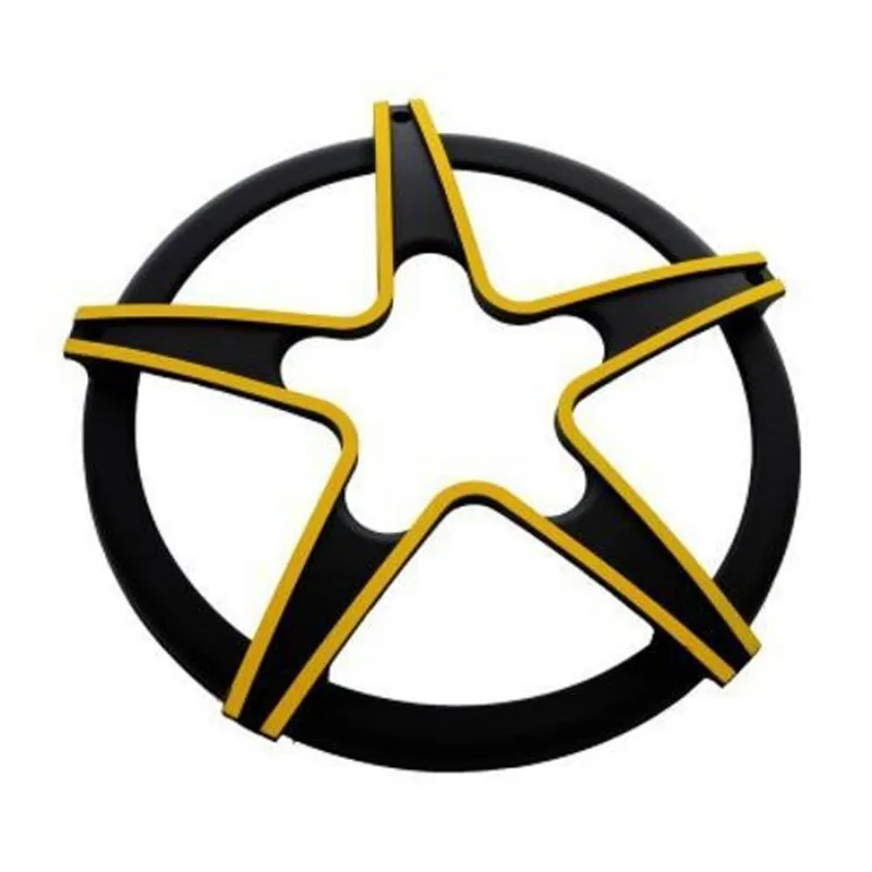 Tela Estrela Alto Falante 12 Polegadas Preto E Amarelo