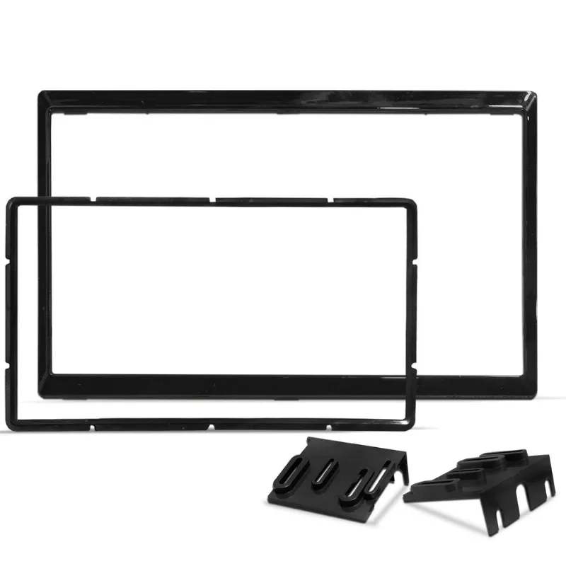 Moldura do Painel 7 Polegadas Duster Oroch 2018 a 2026 Black Piano