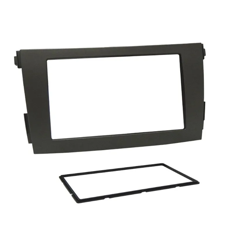 Moldura 2 Din Toyota Corolla 2008 A 2013 - Grafite