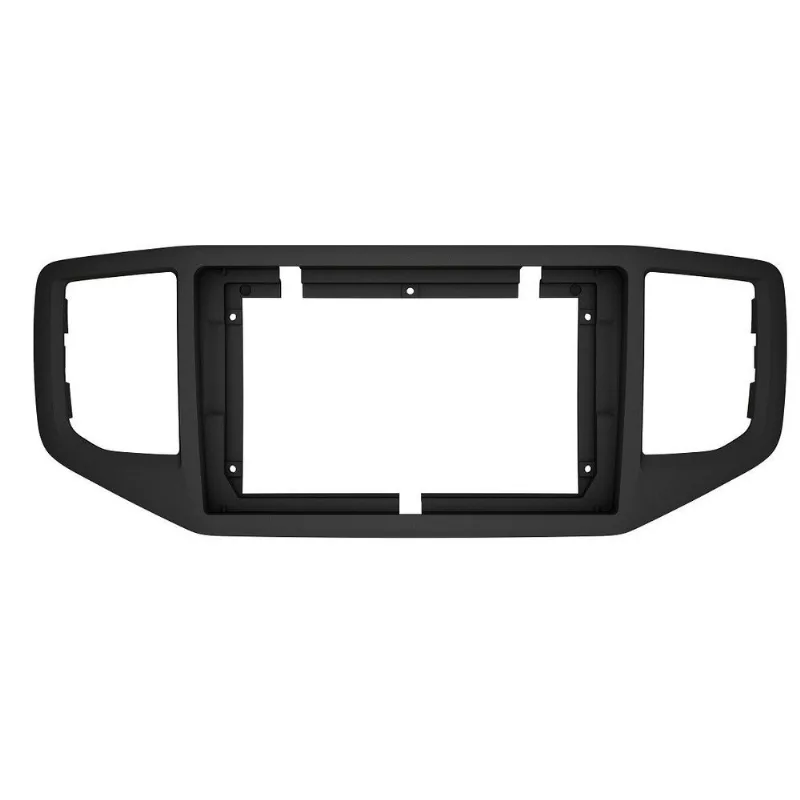 Moldura 2 Din 9' Vw Amarok 2017 A 2021 - Preto Fosco - Fiamon - Automotivo