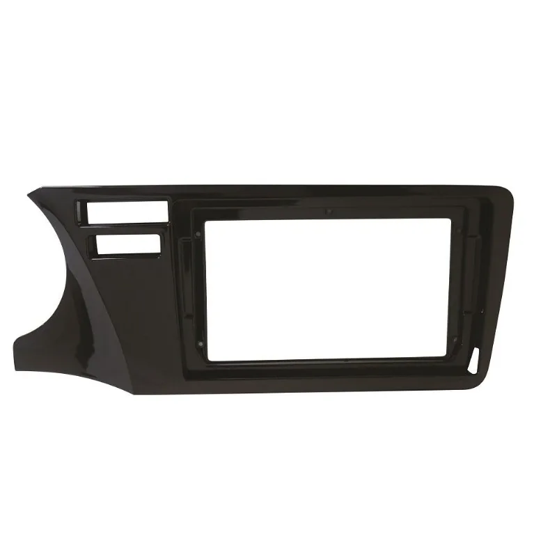 Moldura 9' Flutuante Honda City 15/21 C/ Botão Airbag Duplo - Black Piano
