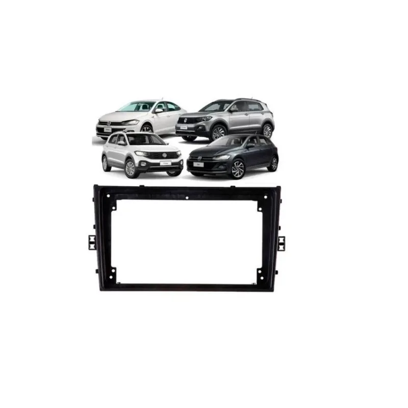 Moldura 9 Pol. Novo Polo, Virtus, T-cross 18/21 - Preto Fosco