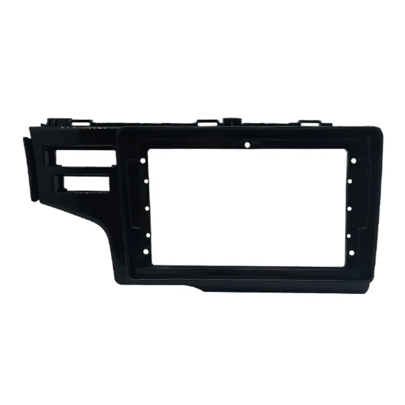 Moldura 9' Flutuante Honda Fit G3 15/21 C/ Botão Airbag Duplo - Black Piano