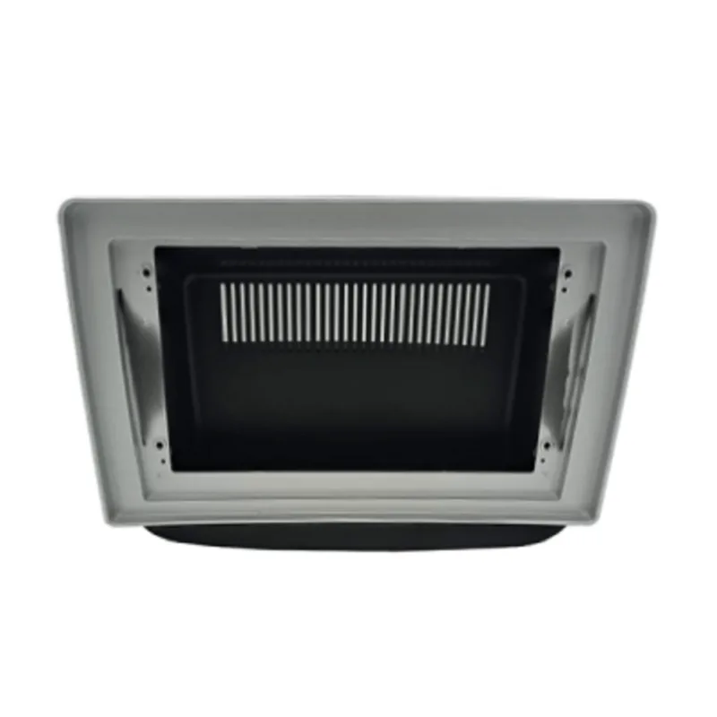 Moldura 10.1 Flutuante Gm Onix Tracker 20 - Preta C/ Friso Prata