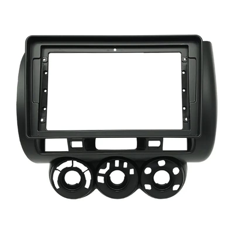 Moldura 9 Pol. Flutuante Honda Fit G01 2004 À 2008 - Grafite - Fiamon