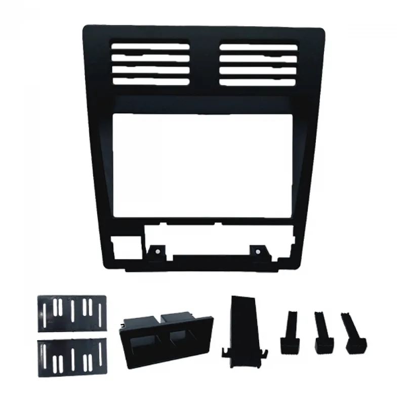 Moldura 2 Din Mp5 Gol Quadrado, Voyage E Parati Cl, Saveiro Cl - Preta