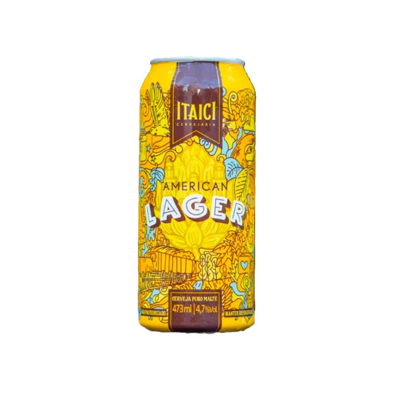 Cerveja Itaici American Lager Lata 473ml