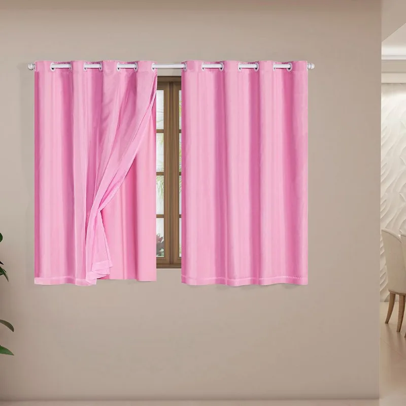 Cortina Blackout 2,80m X 1,80m Corta Luz Pvc com Voial Varão Simples