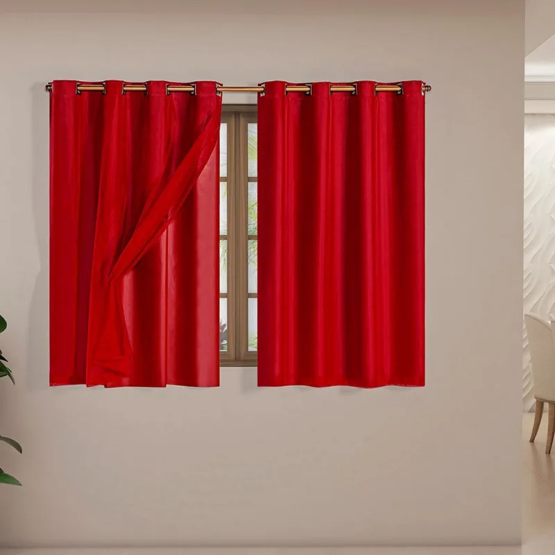 Cortina Blackout 2,80m X 1,80m Corta Luz Pvc com Voial Varão Simples