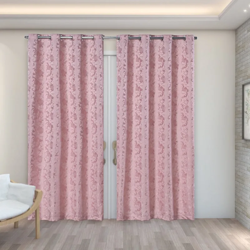 Cortina 2,70m x 2,30m em Tecido Jacquard Sala Quarto