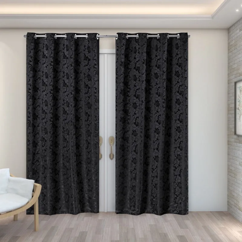 Cortina 2,70m x 2,30m em Tecido Jacquard Sala Quarto