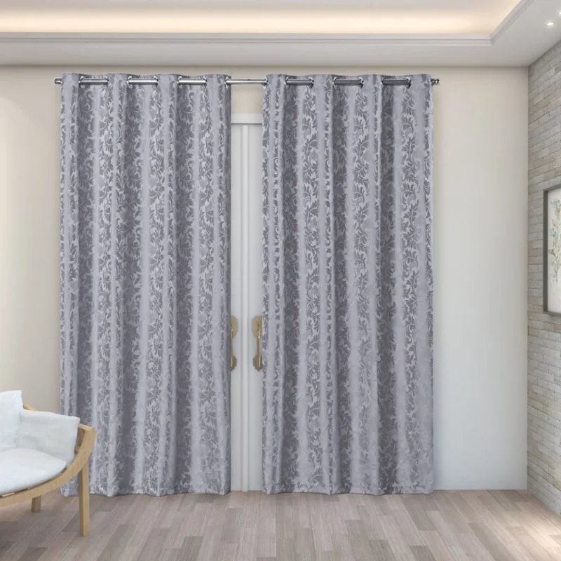 Cortina 2,70m x 2,30m em Tecido Jacquard Sala Quarto