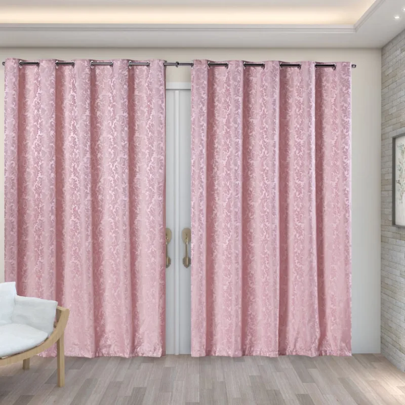 Cortina 4,00m x 2,70m em Tecido Jacquard Sala Quarto