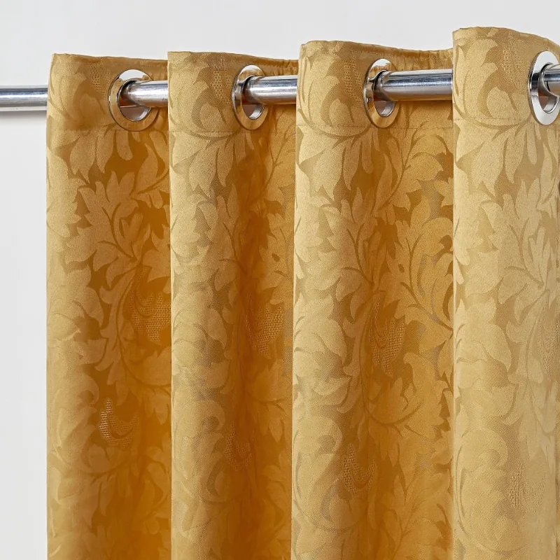 Cortina em Tecido Jacquard 4,00 m x 2,70 m - Dourado
