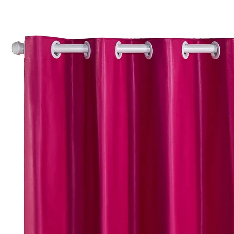 Cortina 2,80m X 1,60m Sala Quarto Blackout 100% Corta Luz pvc - Pink