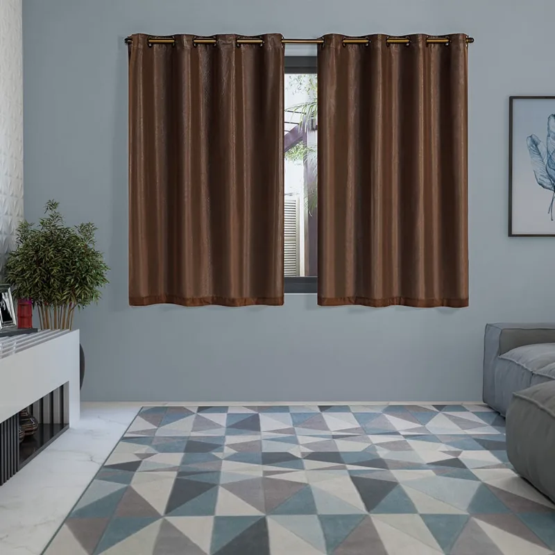 Cortina 2,80m x 1,60m Blackout pvc Prata c/ Voil Sala Quarto