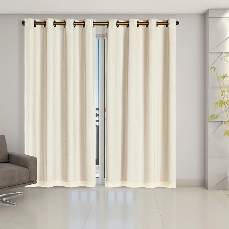 Cortina 2,80m x 2,30m Blackout pvc Prata c/ Voil Sala Quarto
