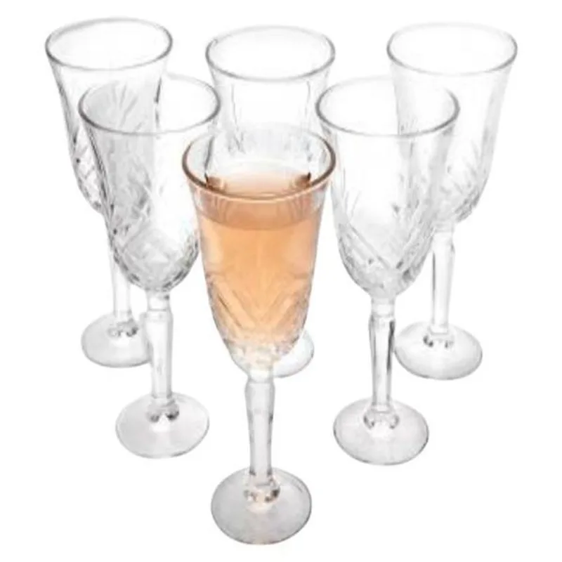 Jogo Com 6 Taças Lírio 175Ml Casa Ambiente