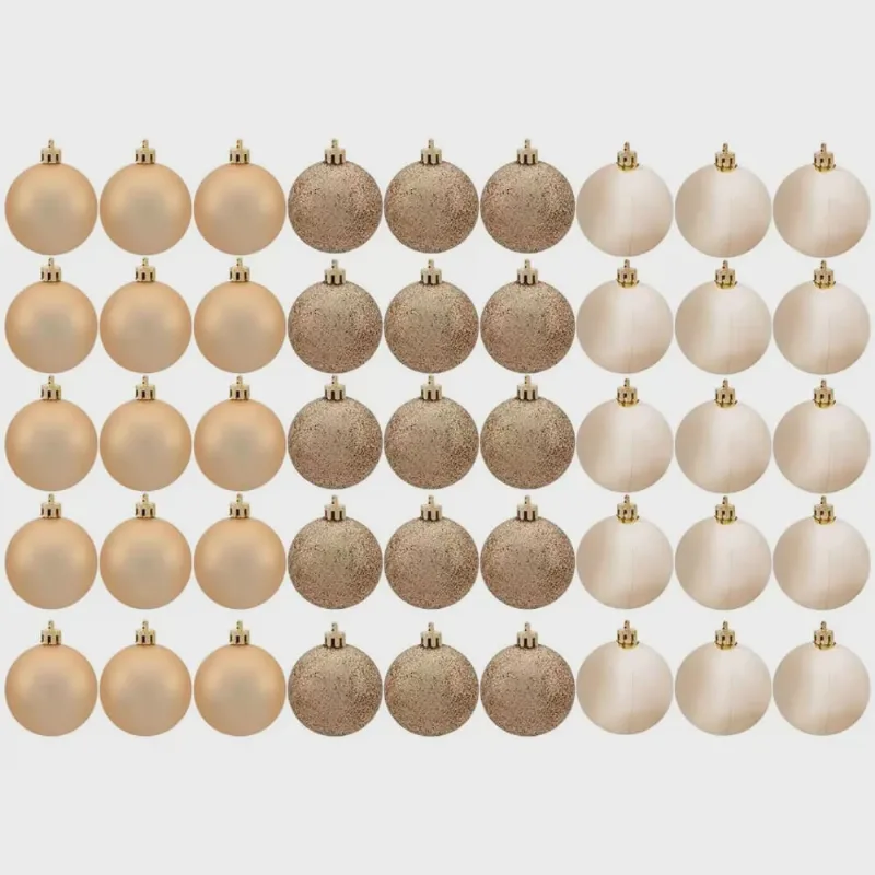 Bolas de Natal Dourada 4,5cm 45 peças - Casambiente