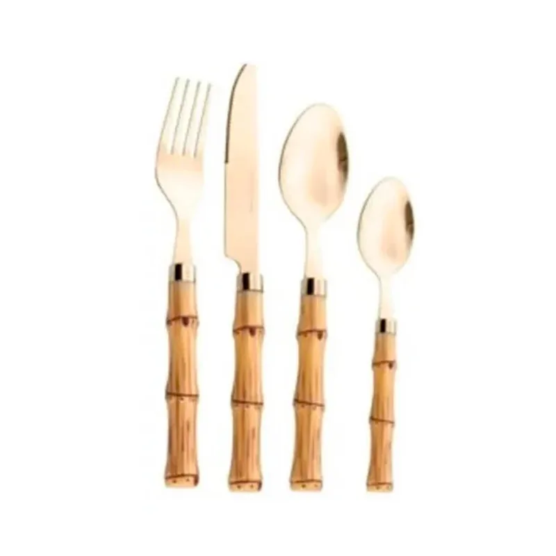 Jogo Com 24 Pecas Bamboo Dourado (faq109)