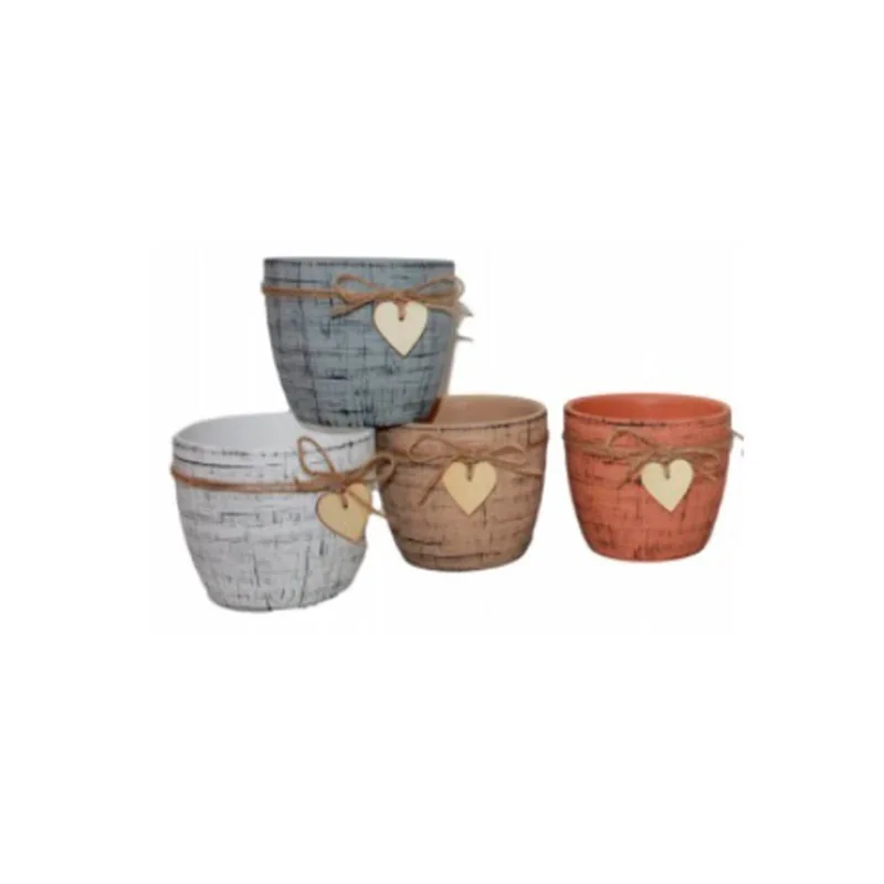 Cachepot Love 12x12x10cm Cores Sortidas (chepot020)