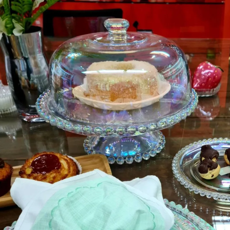 Boleira de Mesa Com Tampa Pearl Furtacor