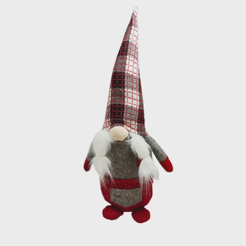 Boneco de Duende Sentado de Natal Vermelho 50cm - Casambiente NATAL299-V