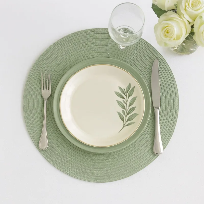 Lugar Americano Casa Ambiente 38cm Verde - Casa Ambiente