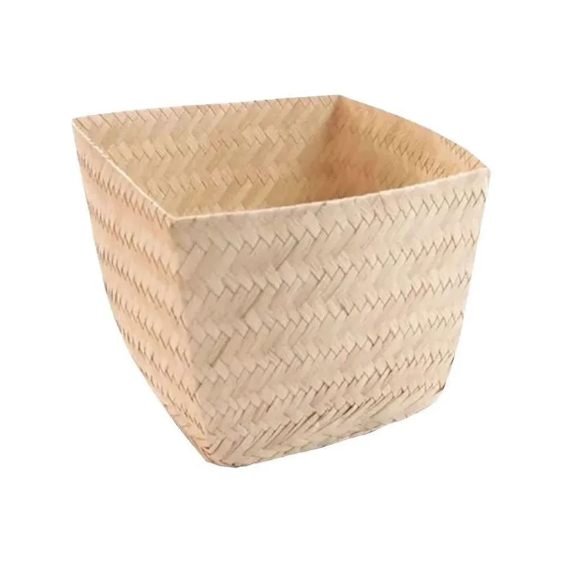 Mini Cachepot De Palha Para Festa Junina - 7cm X 5cm X 7cm