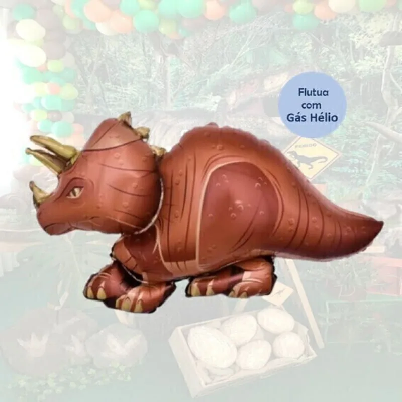 Balão Dinossauro Triceratops - 99 x 61 cm - Animare - Valor Unitário - Animale - Brinquedos
