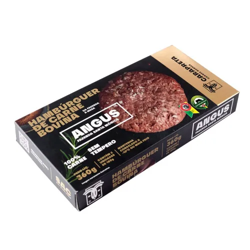 HAMBURGUER CARAPRETA 360G BOVINO ANGUS