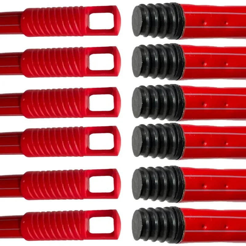 Kit 12 Unidades Cabo De Vassoura Rodo 120cm Condor Metálico Plastificado Com Encaixe De Rosca E Alça Para Pendurar